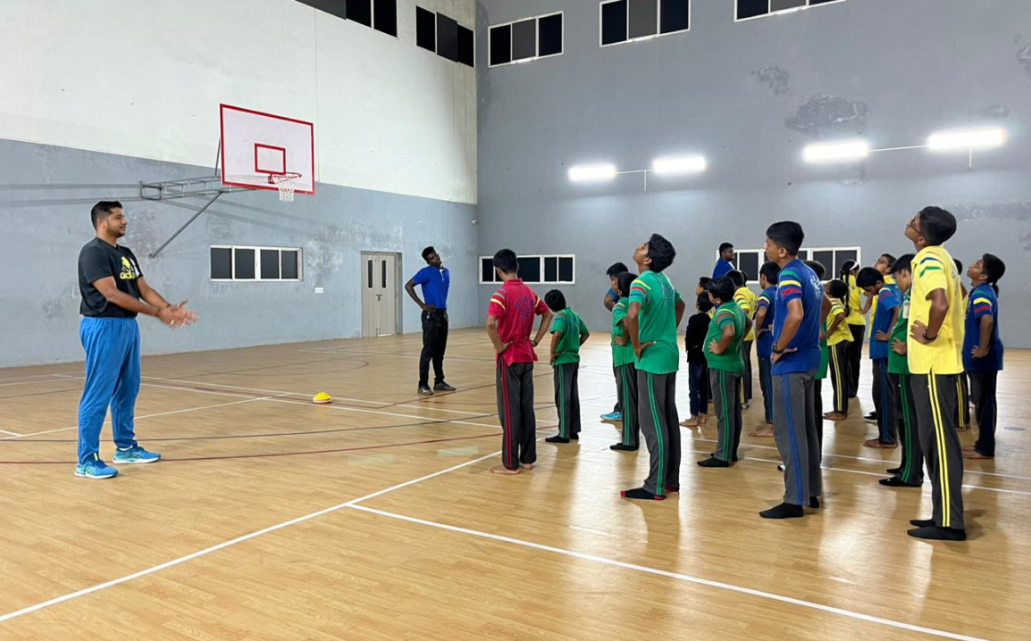 Inauguration of Basket Ball Court